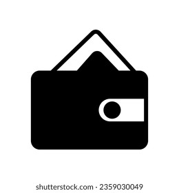 wallet icon line style vector