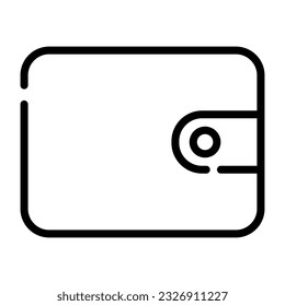 Wallet icon line. vector illustration.