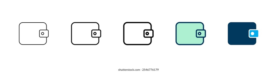 Wallet icon logo design. wallet sign and symbol