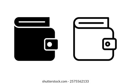 Wallet icon logo design. wallet sign and symbol