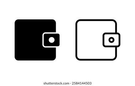 Wallet icon logo design. wallet sign and symbol