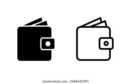 Wallet icon logo design. wallet sign and symbol