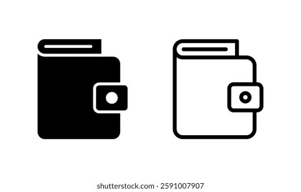 Wallet icon logo design. wallet sign and symbol