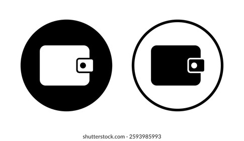 Wallet icon logo design. wallet sign and symbol
