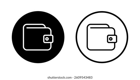 Wallet icon logo design. wallet sign and symbol