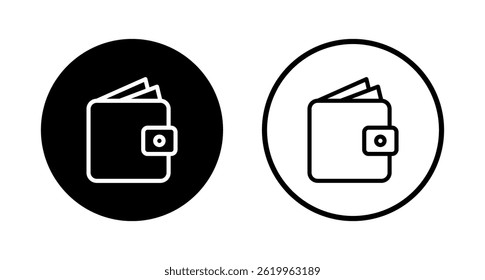 Wallet icon logo design. wallet sign and symbol