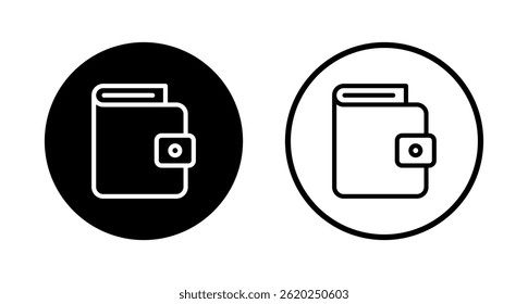 Wallet icon logo design. wallet sign and symbol