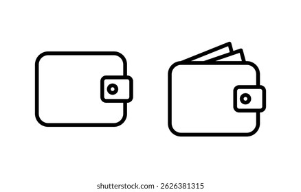 Wallet icon logo design. wallet sign and symbol