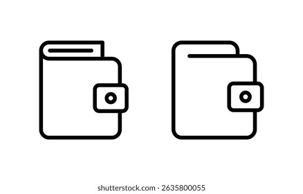 Wallet icon logo design. wallet sign and symbol