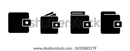 Wallet icon logo design. wallet sign and symbol