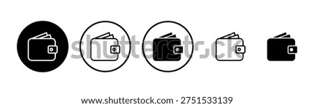 Wallet icon logo design. wallet sign and symbol