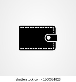 Wallet icon logo design. simple flat vector illustration.