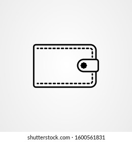 Wallet icon logo design. simple flat vector illustration.