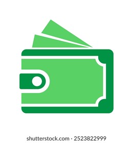 Wallet icon logo design template