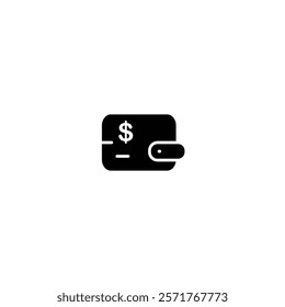 Wallet icon logo design template isolated illustration