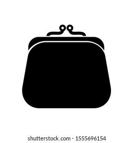 Wallet icon, logo isolated on white background