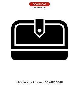 wallet icon or logo isolated sign symbol vector illustration - high quality black style vector icons
