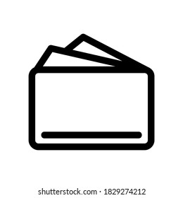 wallet icon or logo isolated sign symbol vector illustration - high quality black style vector icons
