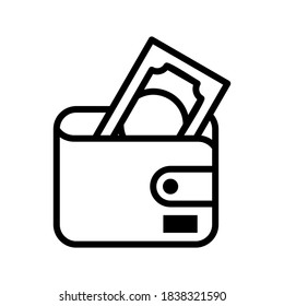 Wallet icon or logo isolated sign symbol vector illustration - high quality black style vector icons
