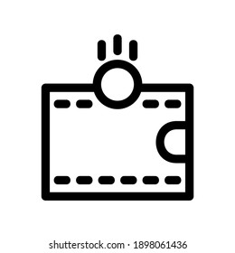 wallet icon or logo isolated sign symbol vector illustration - high quality black style vector icons
