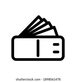 wallet icon or logo isolated sign symbol vector illustration - high quality black style vector icons

