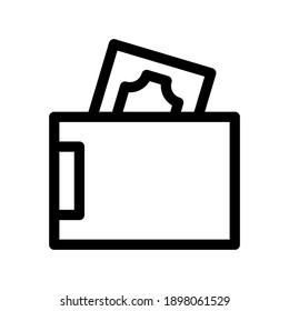 wallet icon or logo isolated sign symbol vector illustration - high quality black style vector icons
