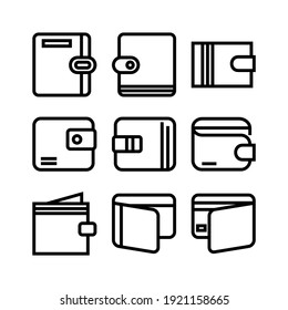 wallet icon or logo isolated sign symbol vector illustration - Collection of high quality black style vector icons
