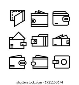 wallet icon or logo isolated sign symbol vector illustration - Collection of high quality black style vector icons

