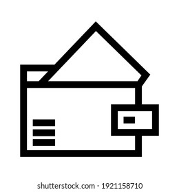 wallet icon or logo isolated sign symbol vector illustration - high quality black style vector icons

