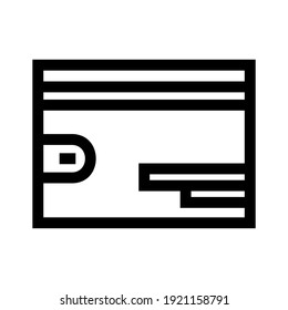 wallet icon or logo isolated sign symbol vector illustration - high quality black style vector icons
