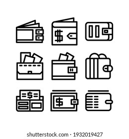 wallet icon or logo isolated sign symbol vector illustration - Collection of high quality black style vector icons
