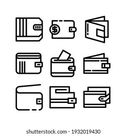 wallet icon or logo isolated sign symbol vector illustration - Collection of high quality black style vector icons
