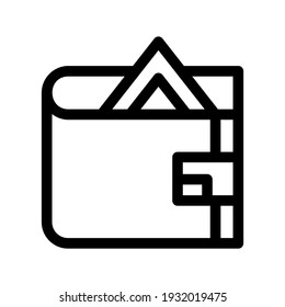 wallet icon or logo isolated sign symbol vector illustration - high quality black style vector icons
