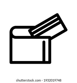 wallet icon or logo isolated sign symbol vector illustration - high quality black style vector icons
