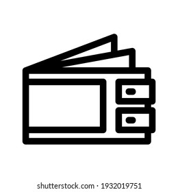 wallet icon or logo isolated sign symbol vector illustration - high quality black style vector icons
