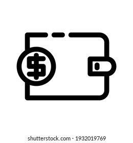 wallet icon or logo isolated sign symbol vector illustration - high quality black style vector icons
