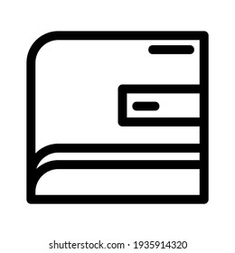 wallet icon or logo isolated sign symbol vector illustration - high quality black style vector icons

