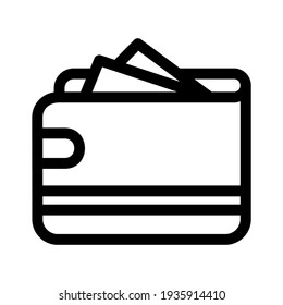 wallet icon or logo isolated sign symbol vector illustration - high quality black style vector icons
