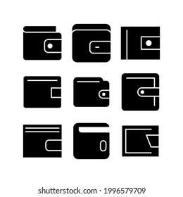 wallet icon or logo isolated sign symbol vector illustration - Collection of high quality black style vector icons
