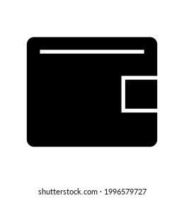 icono de cartera o logotipo símbolo de signo aislado ilustración vectorial - iconos vectoriales de estilo negro de alta calidad
