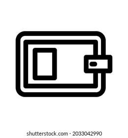 wallet icon or logo isolated sign symbol vector illustration - high quality black style vector icons
