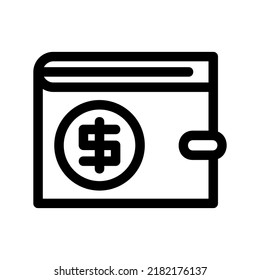 wallet icon or logo isolated sign symbol vector illustration - high quality black style vector icons
