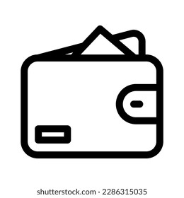 wallet icon or logo isolated sign symbol vector illustration - high quality black style vector icons
