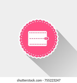 Wallet icon with long shadow