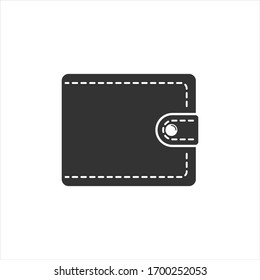Wallet icon. Male wallet icon in simple style. Vector illustration