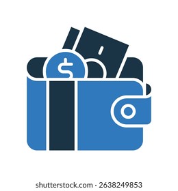 Wallet Icon Mixed Vector Illustration