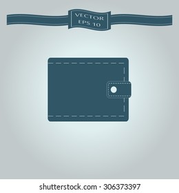 Wallet icon with money