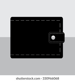 Wallet icon with money 