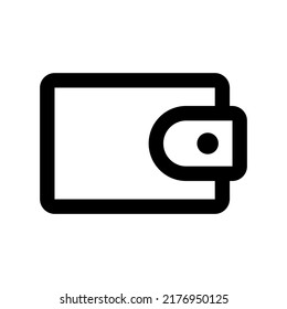 Wallet icon. Money or cash container symbol. Vector.