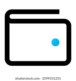 Wallet Icon. Wallet, Money, Cash, Finance, Currency, Savings, Banking, Secure. Vector Icon Illustration